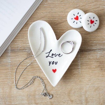 Something Different Wholesale - Love You Heart Shaped Valentine&#39;s Day Trinket Dish