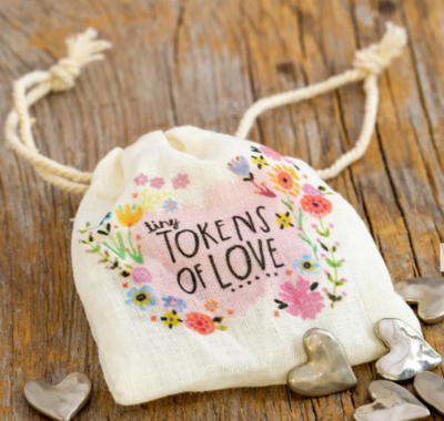 Bag of Tiny Tokens, Set of 12 - Hearts
