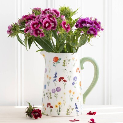 Something Different Wholesale - 17cm Wildflower Ceramic Flower Jug