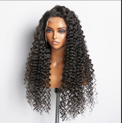 200% Density 13x4 Full Frontal Lace Wig Deep Wave