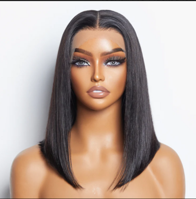 Pre-Plucked 13x4 Lace Front Straight Bob Wig 150% Density