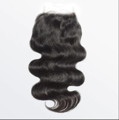 12-20 Inch 4&quot; x 4&quot; HD Body Wave /Straight Free Parted Lace Closure #1B Natural Black