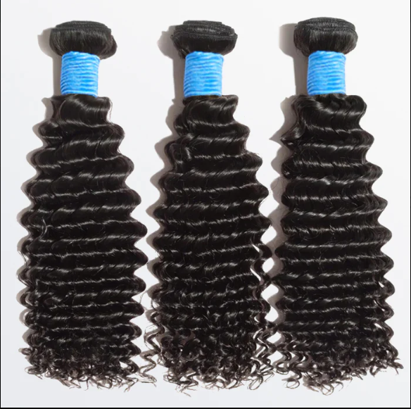 12-30 Inch Deep Wave Human Hair #1B Natural Black BUNDLE DEALS