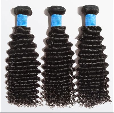 12-30 Inch Deep Wave Human Hair #1B Natural Black BUNDLE DEALS