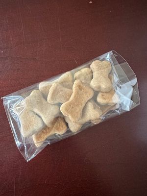 12 Small Bones (roughly 2&quot; each) Peanut Butter Dog Bone Treats, Homemade