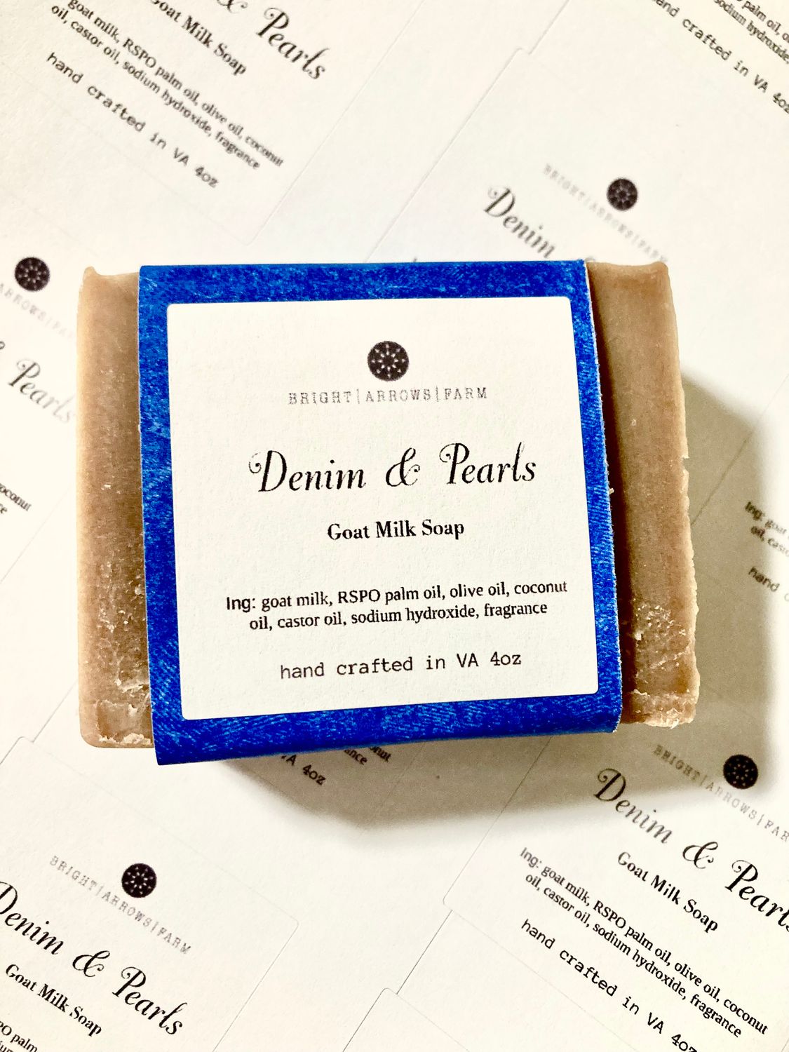Denim &amp; Pearls Soap