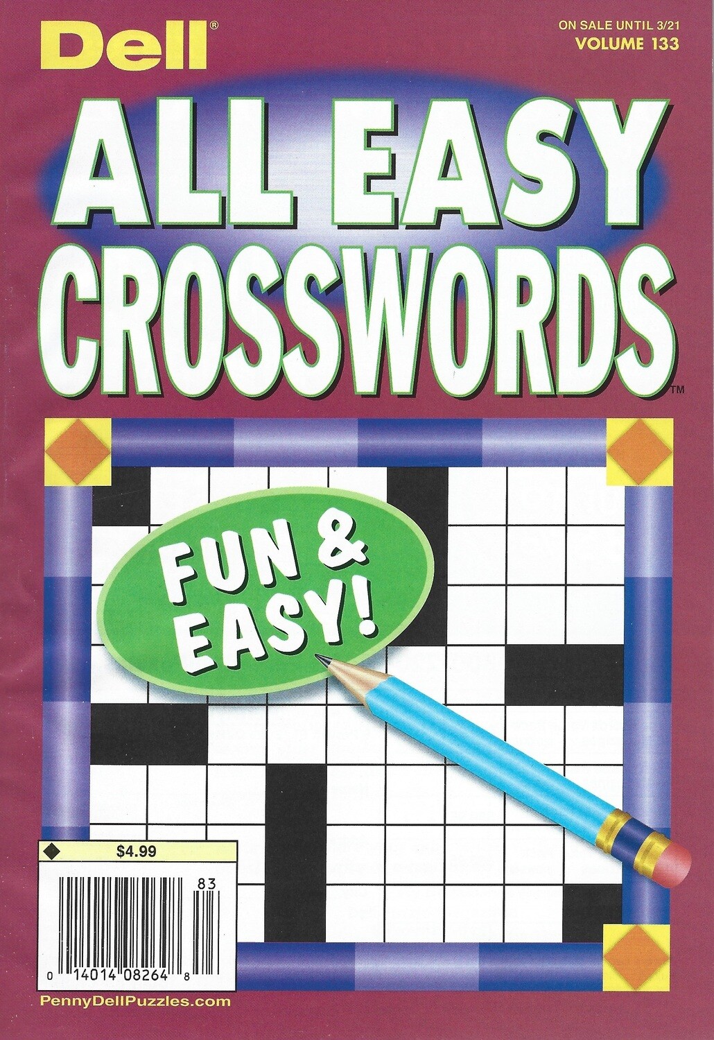 Dell All Easy Crosswords puzzle books from Puzzle Book Store