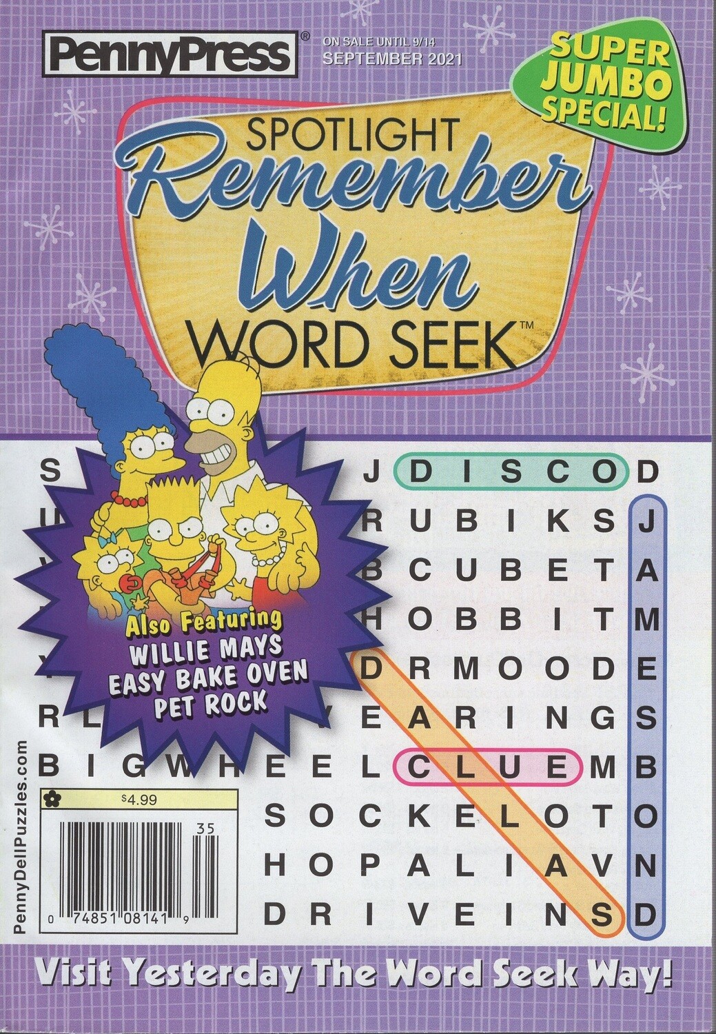 Spotlight Remember When Word Seek #108