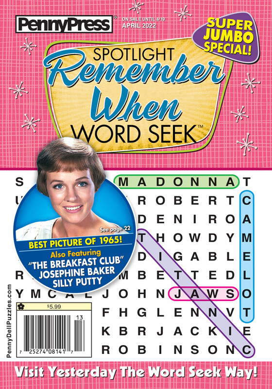 Spotlight Remember When Word Seek 113 Cheap Puzzle Books