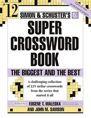 Puzzle Book Store - Simon &amp; Schuster Super Crossword Puzzle Book #12