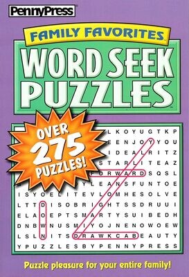 Penny Press Family Favorites Word Seek Puzzles