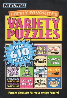 PennyPress Family Favorites Variety Puzzles - Puzzle Book Store