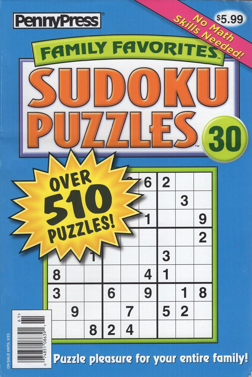 Family Favorites Sudoku Puzzles #30