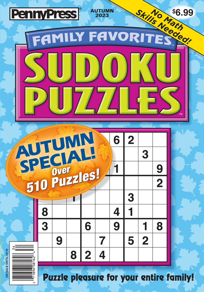 Family Favorites Sudoku Puzzles Autumn 2023