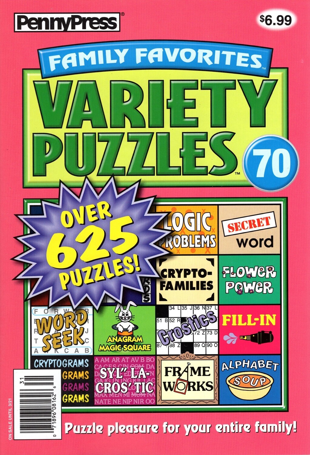 PennyPress Family Favorites Variety Puzzles #70