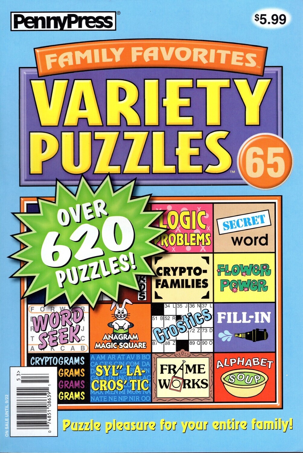 PennyPress Family Favorites Variety Puzzles 65