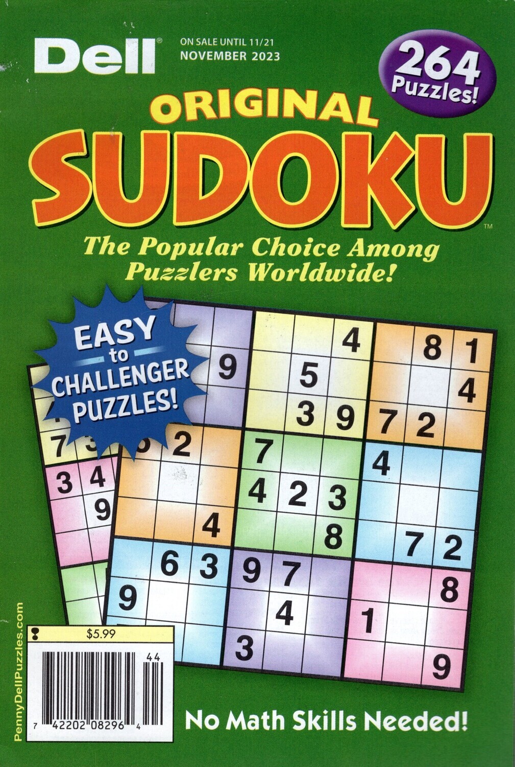 Dell Original Sudoku​ Puzzle Books from PuzzleBookStore.com