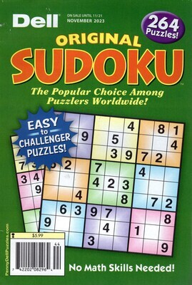 Dell Original Sudoku​ Puzzle Books from PuzzleBookStore.com
