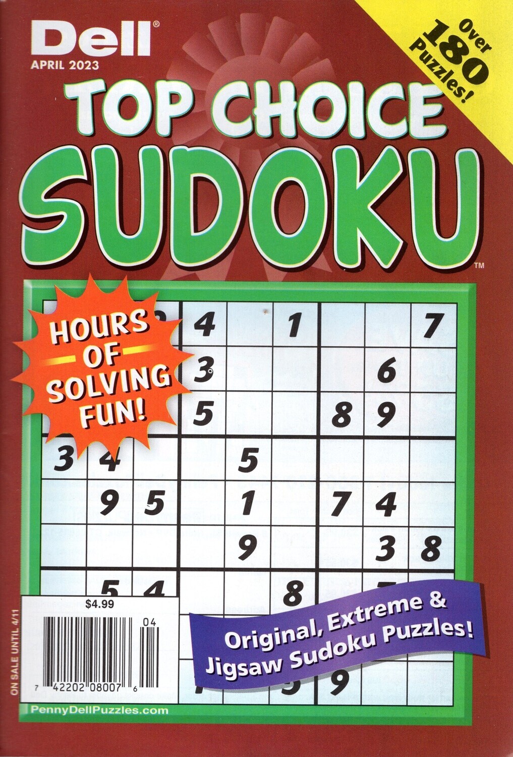 Dell Top Choice Sudoku Puzzles - Puzzle Book Store