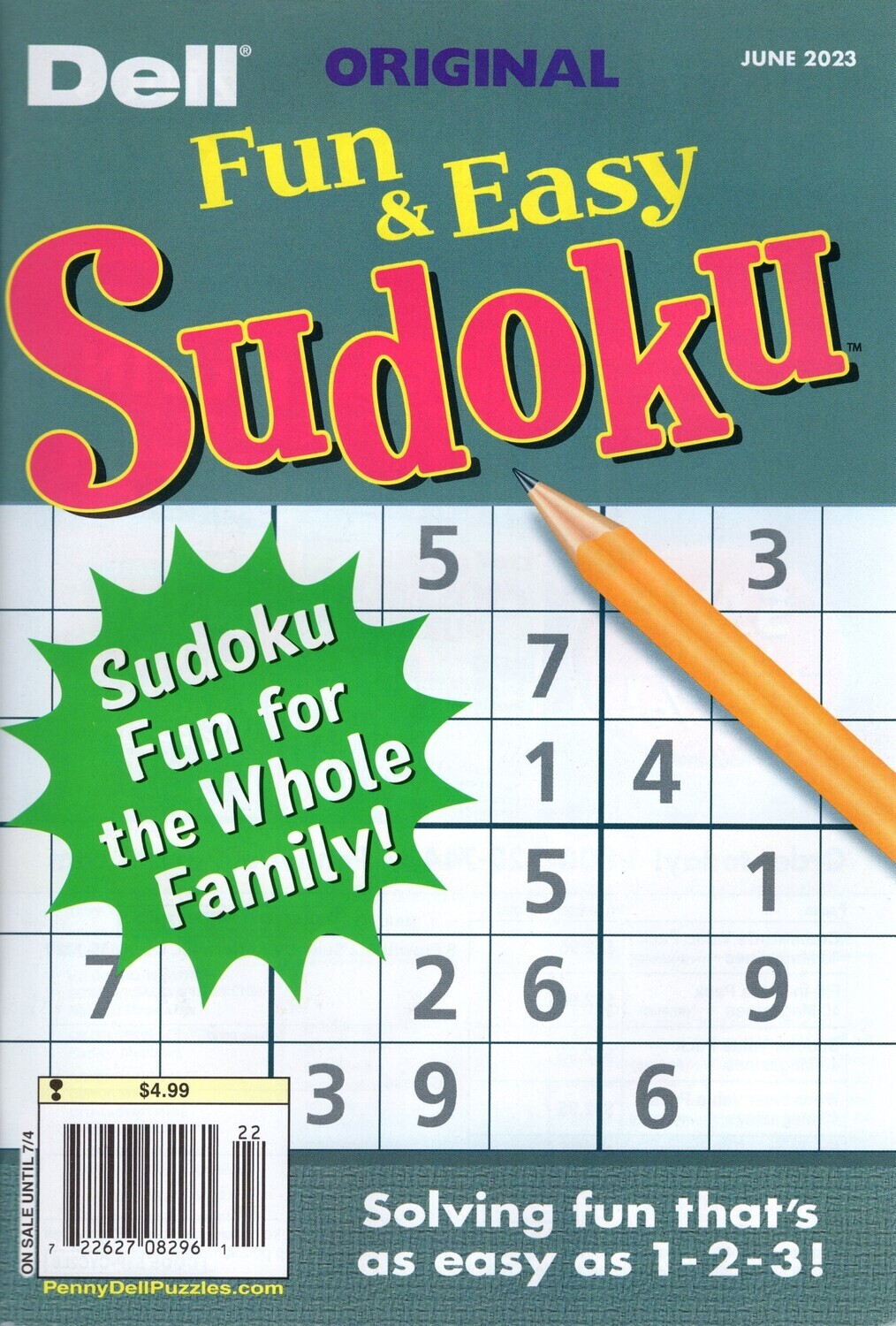 Dell Original Fun and Easy Sudoku June 2023