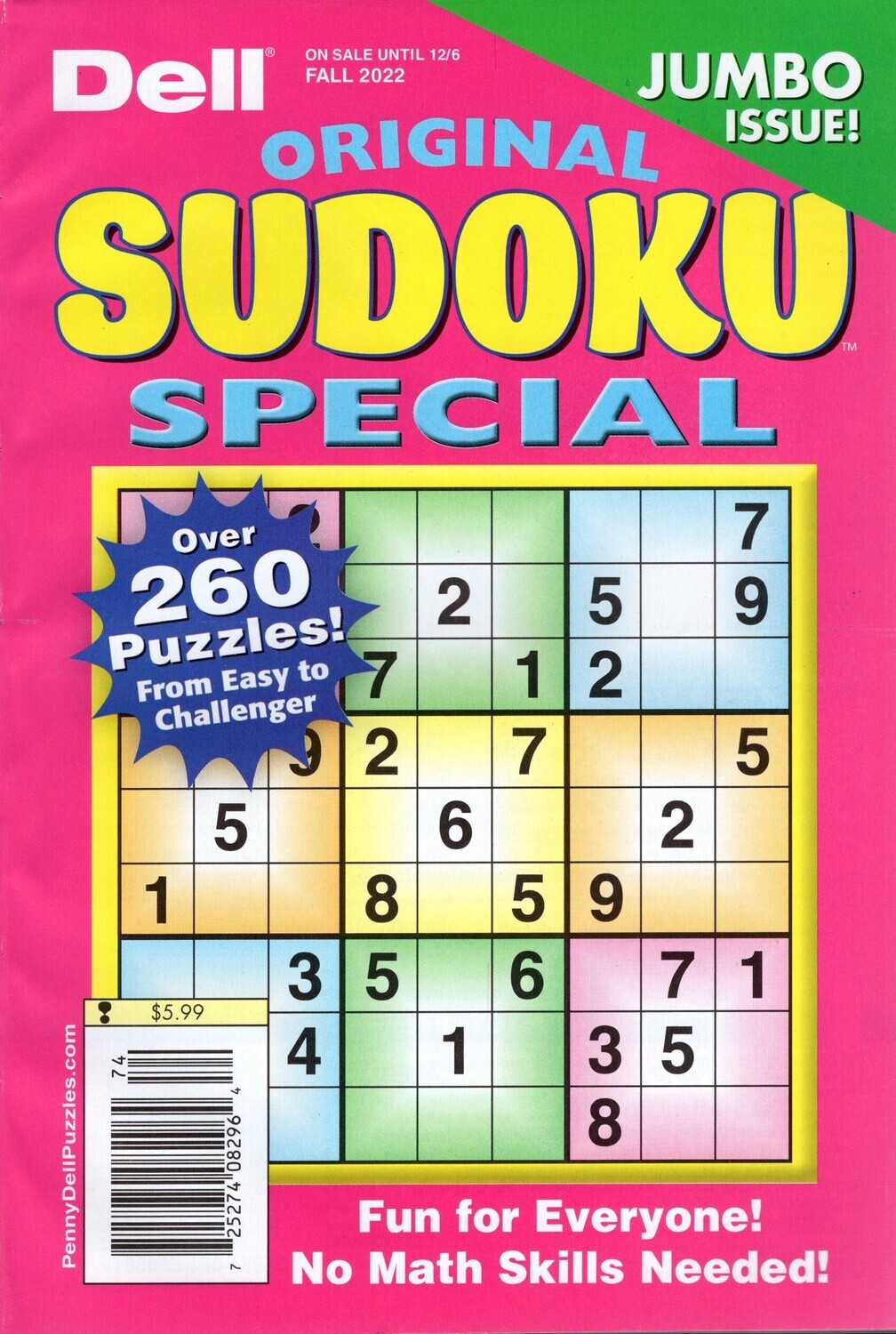Dell Original Sudoku​ Puzzle Books from PuzzleBookStore.com