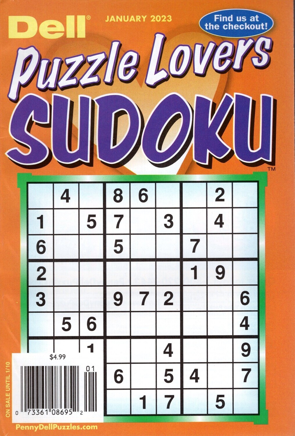 Dell Puzzle Lovers Sudoku January 2023