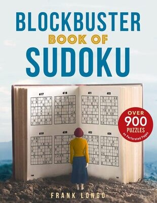 Blockbuster Book of Sudoku: Over 900 Puzzles -Increase the effectiveness of your brain function with Sudoku puzzles. 
