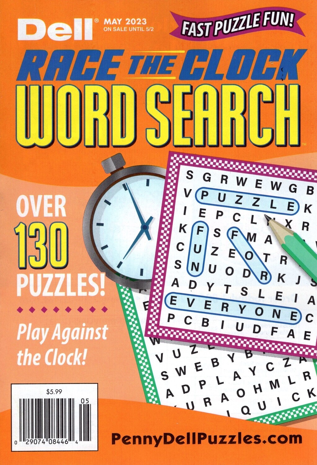 Dell Race the Clock Word Search May 2023 Dell Puzzle Books