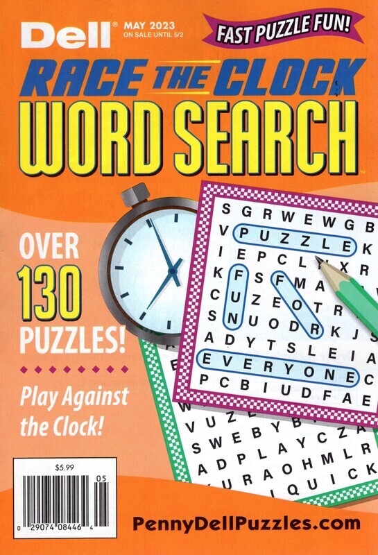 Dell Race the Clock Word Search May 2023 Dell Puzzle Books