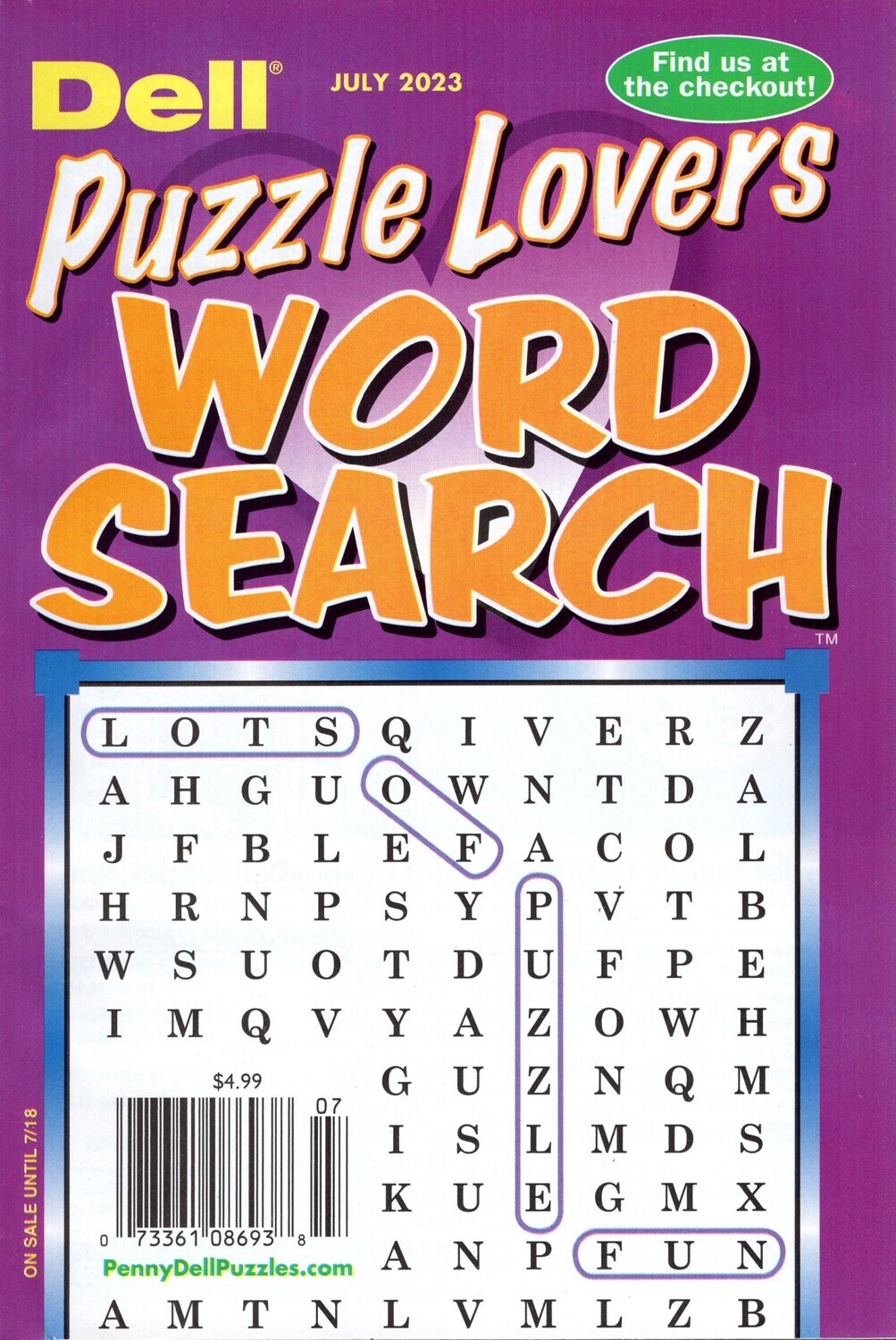 Dell Puzzle Lovers Word Search January 2023 Cheap Puzzle Books