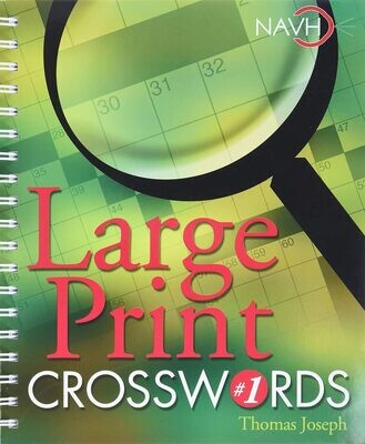 Large Print Crosswords #1 Spiral-bound