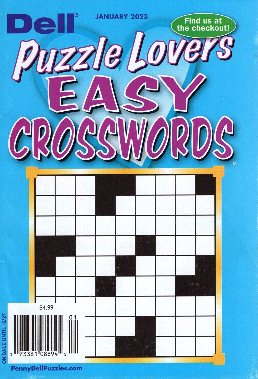 Dell Puzzle Lovers Easy Crosswords January 2023