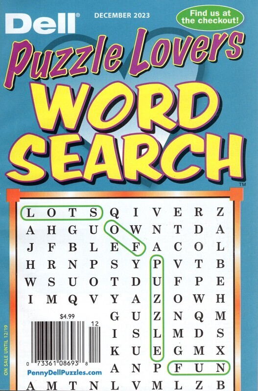 Dell Puzzle Lovers Word Search December 2023 Cheap Puzzle Books dell-puzzle-lovers-word-search-december-2023-cheap-puzzle-books