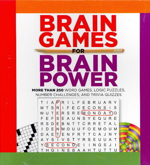 Brain Games for Brain Power (All-New Edition) Hardcover - This book will help your brain to sharpen its concentration, increase its spatial perception, and fine tune its memory functions.