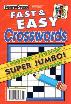 Puzzle Book Store - Fast &amp; Easy Crosswords from PennyPress