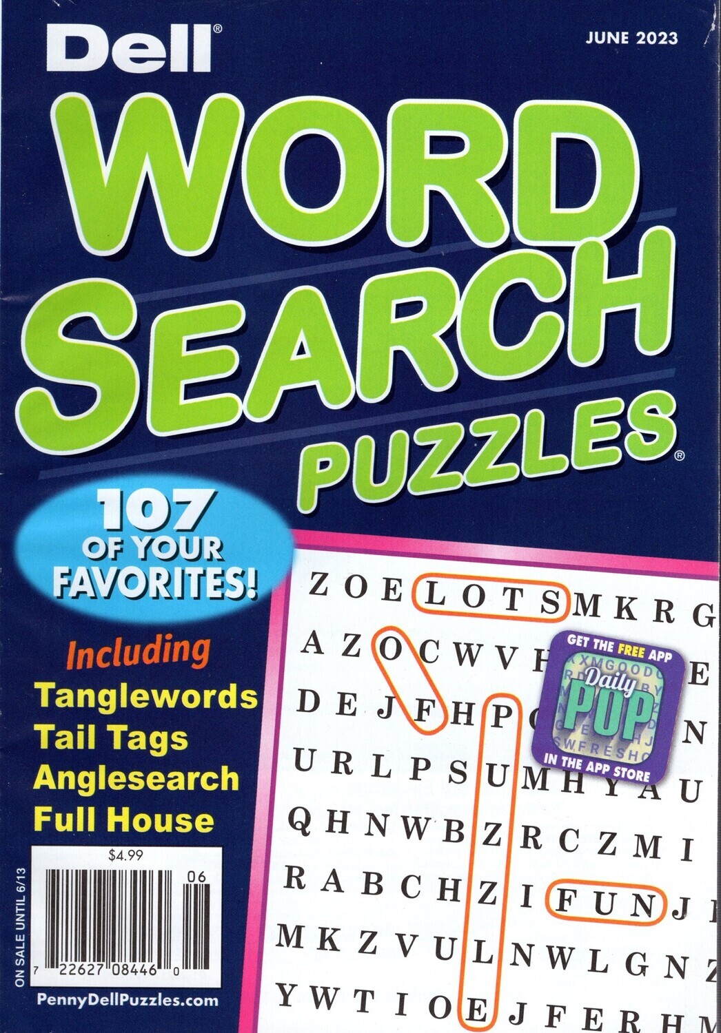 Dell Word Search Puzzles June 2023