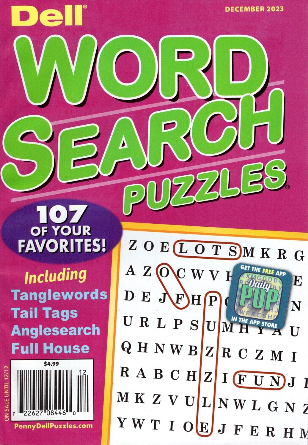 Dell Word Search Puzzles December 2023