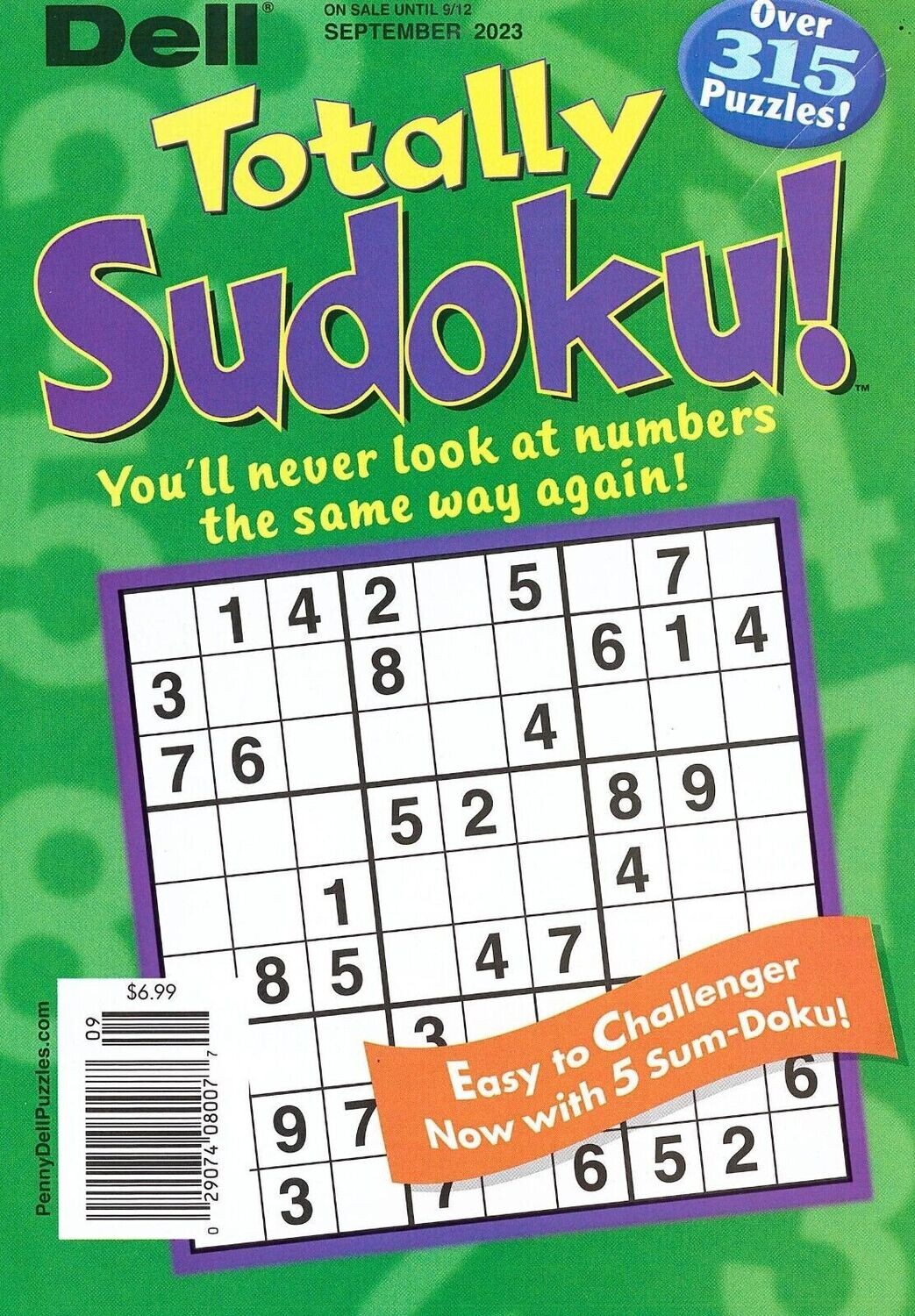 Dell Totally Sudoku! Puzzle Books from PuzzleBookStore.com