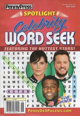 Spotlight Celebrity Word Seek puzzle books -Puzzle Book Store