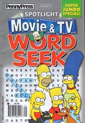 Spotlight Movie &amp; TV Word Seek Volume 121