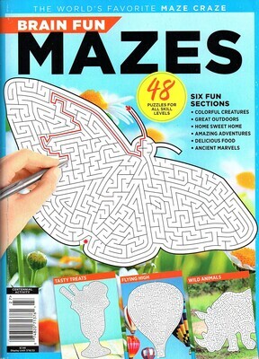 Brain Fun Mazes: World&#39;s Favorite Maze Craze - Read through our solving tips before you get started and you&#39;ll find your way through these winding mazes in no time.
