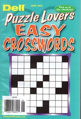 Dell Puzzle Lovers Easy Crosswords june 2023