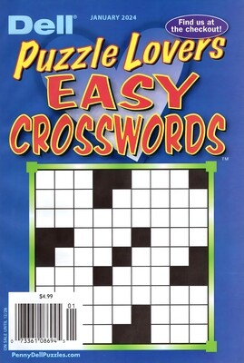 Dell Puzzle Lovers January 2024​ | large print Crosswords