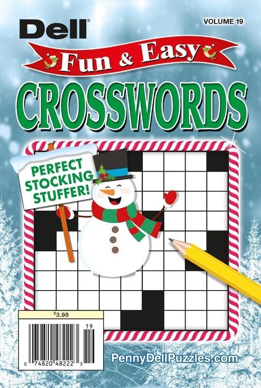 Dell Fun &amp; Easy Crosswords #19 | Cheap Crosswords Puzzle Books