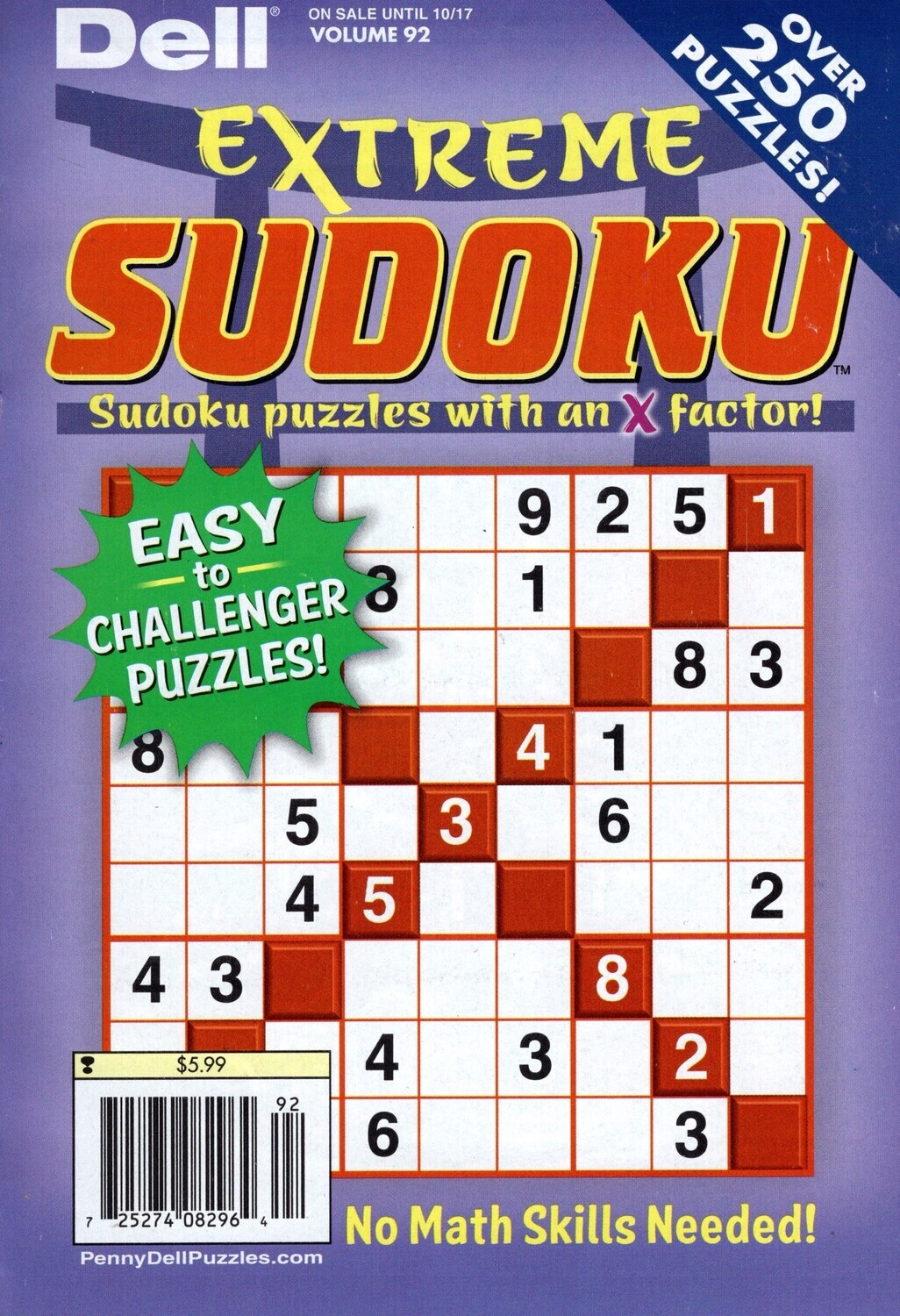 Dell Extreme Sudoku Books from PuzzleBookStore.com