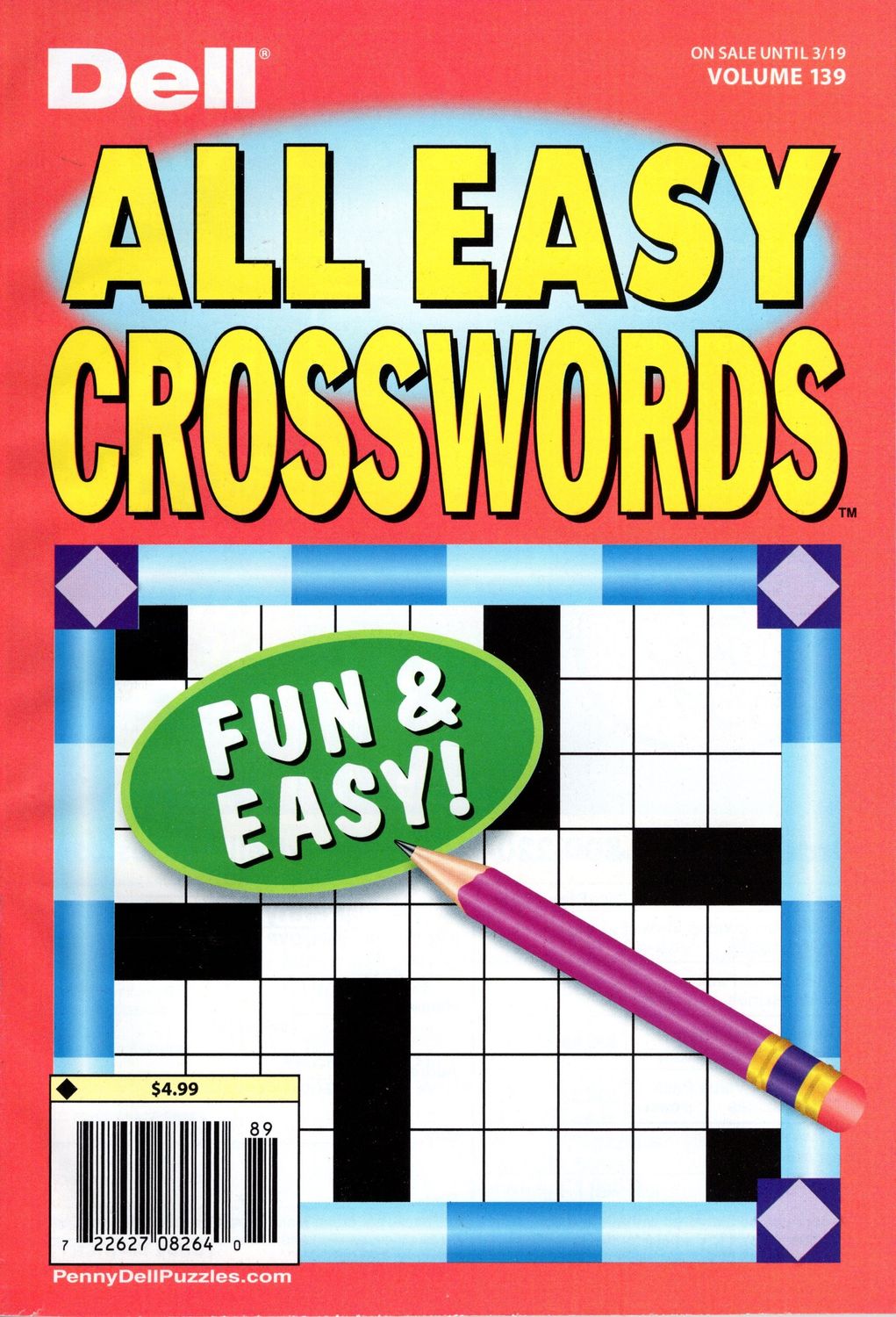 Dell All Easy Crosswords puzzle books from Puzzle Book Store