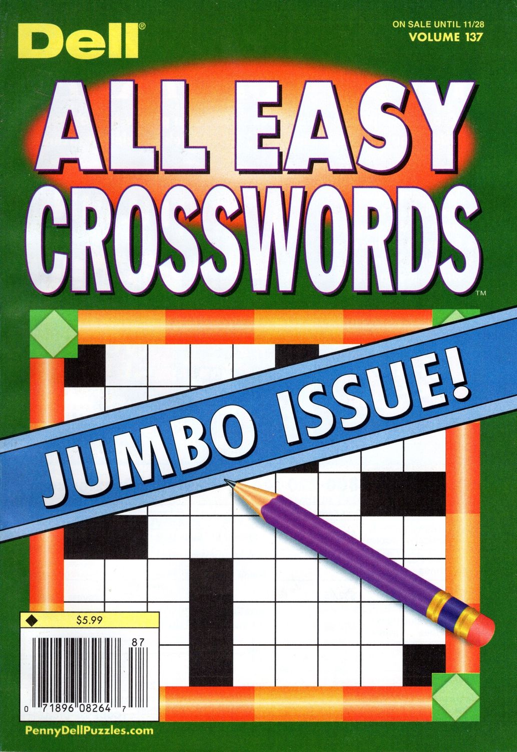 Dell All Easy Crosswords puzzle books from PuzzleBookStore.com