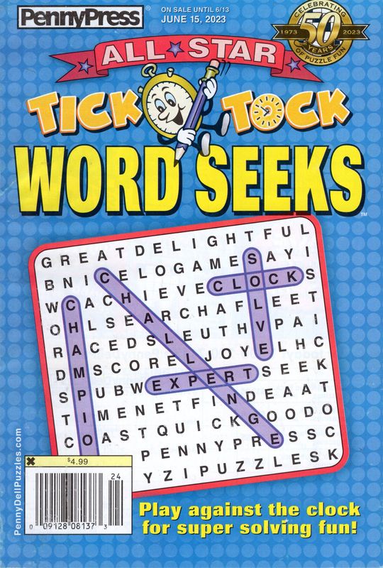 Penny Press Family Favorites Word Seek Puzzles -PuzzleBookStore.com