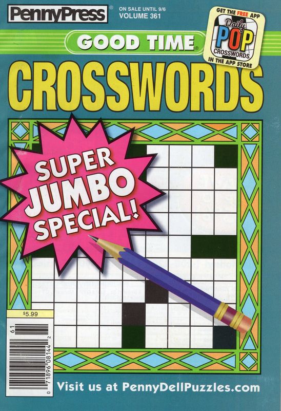 PennyPress Good Time Crosswords Puzzle Book #361