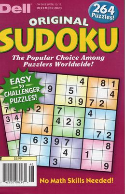 Dell Original Sudoku​ Puzzle Books from PuzzleBookStore.com